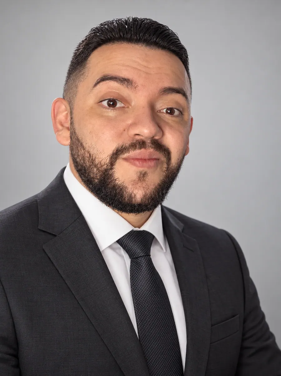 Cristhian Medina, CEO de Master Digital Web, retrato estilizado